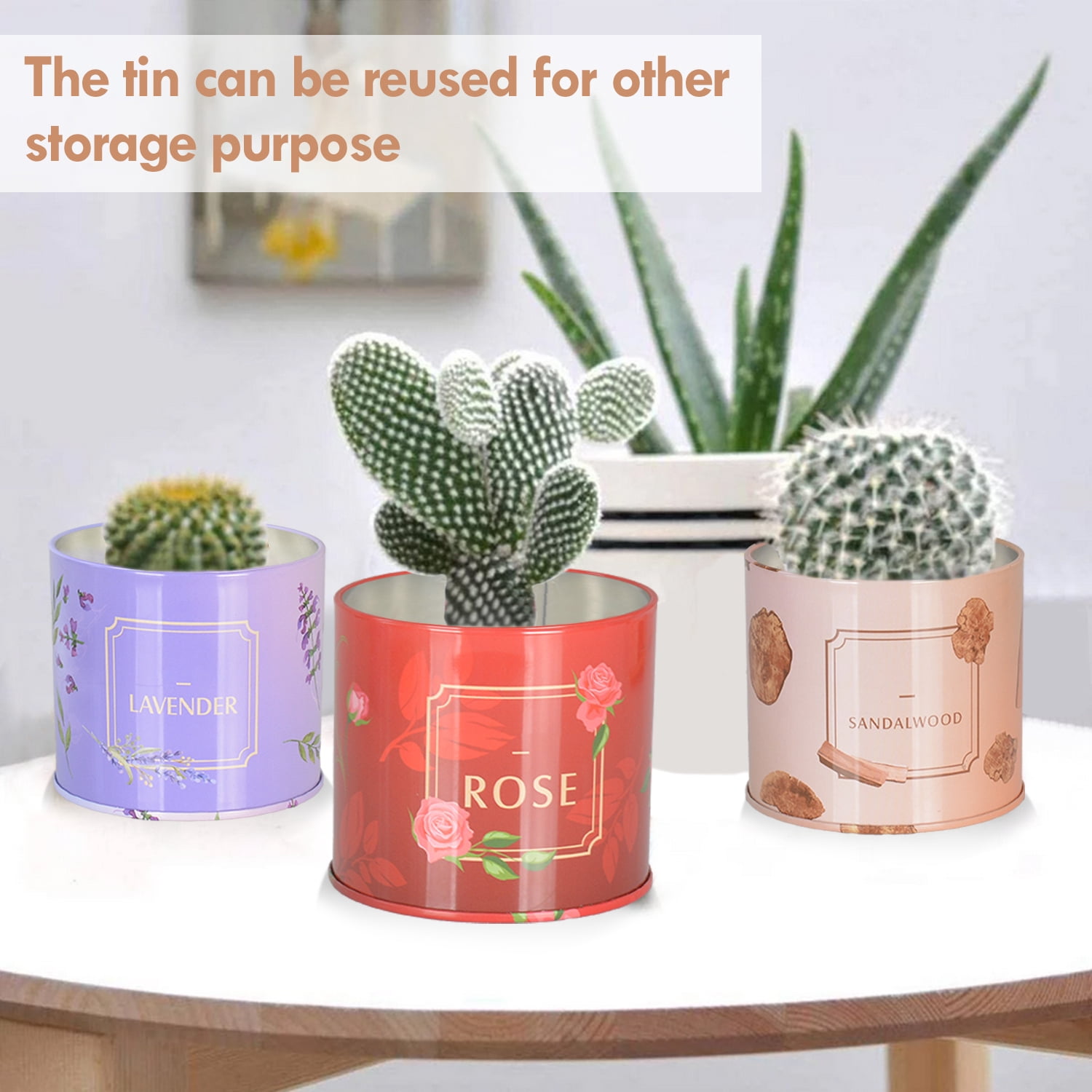 IC ICLOVER Scented Candles Gift Set, 4 Pack Aromatherapy Candles, Stress Relief Gifts for Women, Jar Candles for Home Scented, Each Candle Burns for 50 h