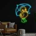 thumbnail image 3 of Glowneon Duck in the Rain Neon Sign, Baby Duck Neon Sign, Duck Led Sign, Animal Neon Light, 3 of 5