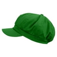 thumbnail image 5 of Brazillian Carnival Bird Embroidered Cotton Elastic Big Size Newsboy Cap - Lime XL-2XL, 5 of 5