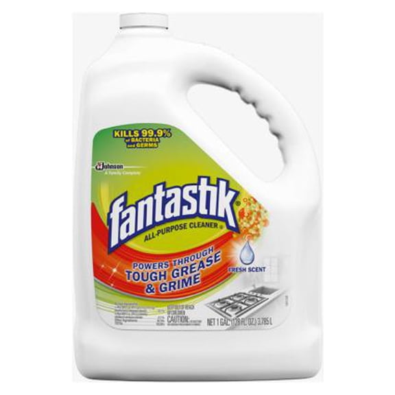 Fantastik 03174 All Purpose Antibacterial Cleaner, 128-oz. Refill - Quantity 4