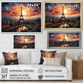 thumbnail image 4 of Designart "Of Lights Paris City art painting IV" France Floater Framed Canvas Print, 4 of 7
