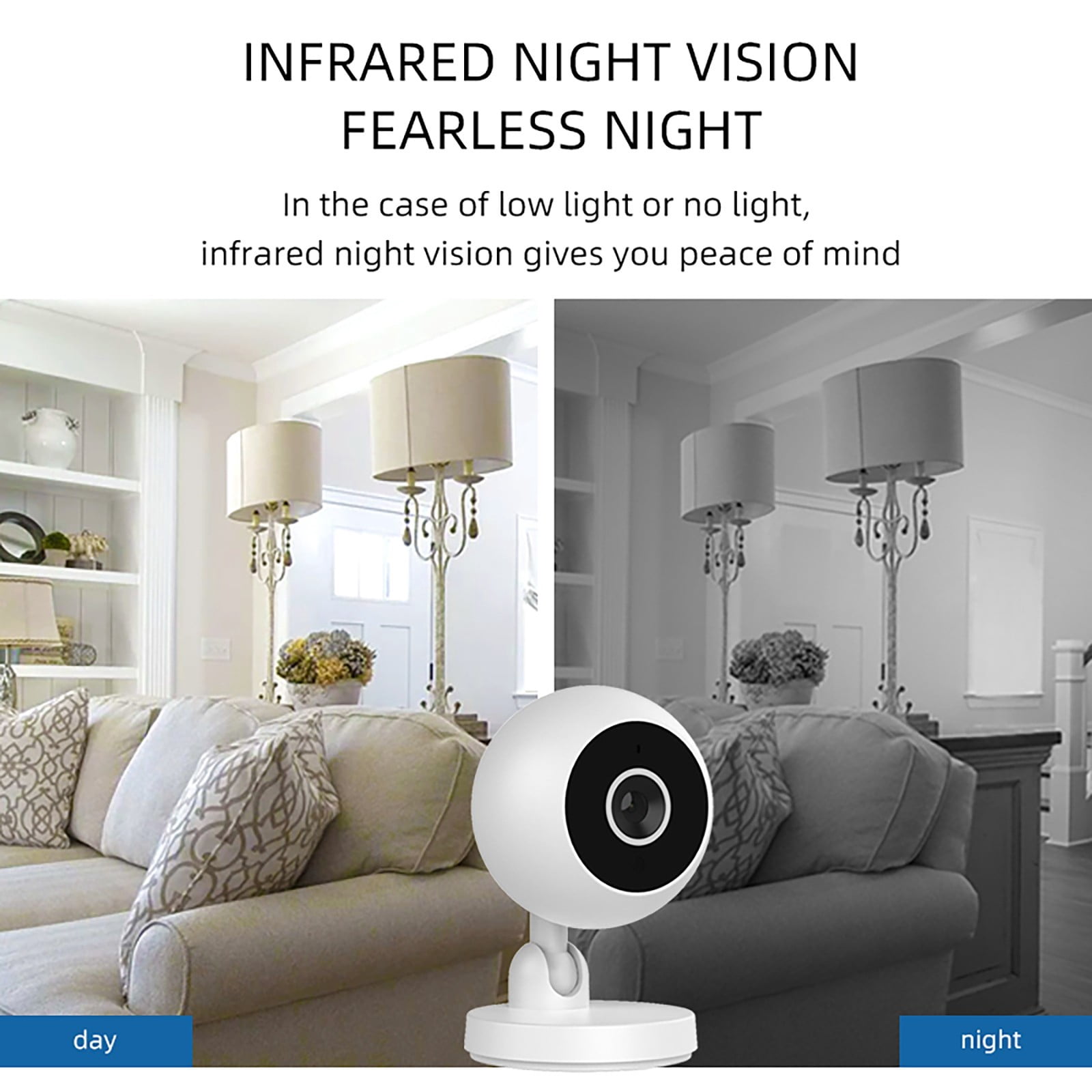 Up to 50% off! YOHOME Camera WiFi Baby Monitor 1080P Indoor A I Tracking Audio Video Surveillance Smart 2pc