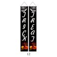 thumbnail image 1 of Cartel de decoración de puerta de Halloween, calabaza, fantasma, Calavera, pareado, cartel de porche de Halloween, feliz día de Halloween, accesorios para colgar en la puerta, 2023 xuanjing unisex, 1 of 2