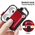 thumbnail image 3 of Duo Shield Secure Lock Designed For AirPods 3rd Gen With Hook, Red/Black, 3 of 7