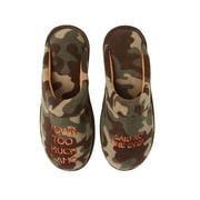 Dearfoams Men's Novelty Fleece Scuff slippers