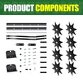 thumbnail image 5 of 200lbs Tow Behind Spike Aerator, Plug Aerator for Lawn Tractor, Tow Behind Rolling Tractor, Lawn Soil Penetrator for Agricultural Field and Pasture Turf Care, 5 of 7