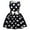 Black, variant on Kids Girl Polka Dots Princess Costume 50s Audrey Vintage Sleeveless Swing Birthday Party Rockabilly Dress 2-13Y