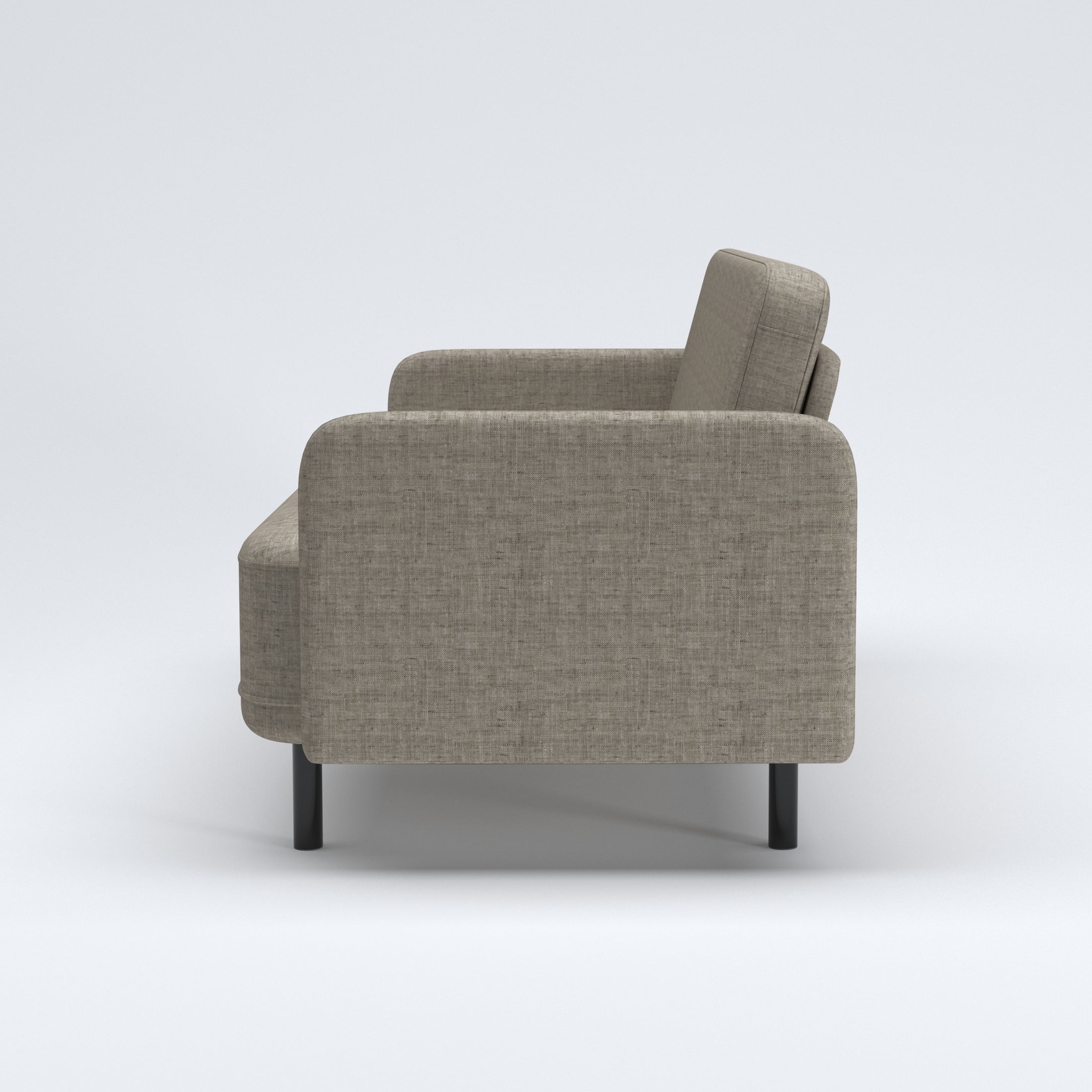 Artdeco Home Metro Loveseat - Modern Living Room Loveseat Sofa, Two-Seater Settee, Upholstered Corduroy Fabric Armchair, Love Seat Sofa Chair with Wood Legs for Bedroom/Office/Reading Spaces