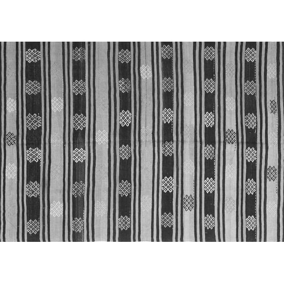 Ahgly Company Indoor Rectangle Southwestern Gray Country Area Rugs, 3' x 5'