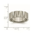 thumbnail image 6 of Titanium Satin and Polished 8mm Notched Band, 6 of 7