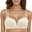 White, variant on Women's Comfortable Seamless Soft Cup Bra No Underwire Double Layer Support Everyday Wear