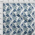 thumbnail image 2 of oneOone Cotton Cambric Fabric Leaves|Floral & Paisley Block Print Sewing Fabric BTY 56 Inch Wide, 2 of 4