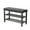 Black PU, variant on GZXS 3-Tier Shoe Rack Bench with Gray Linen Cushioned Seat and Metal Frame, 31.5"L Shoes Organizer for Entrance, Living Room, Hallway, Small Space