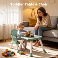 thumbnail image 4 of AILEEKISS 8-in-1 Baby High Chair, Toddler Booster Seat with Dishwasher-Safe Tray, Green, 4 of 11