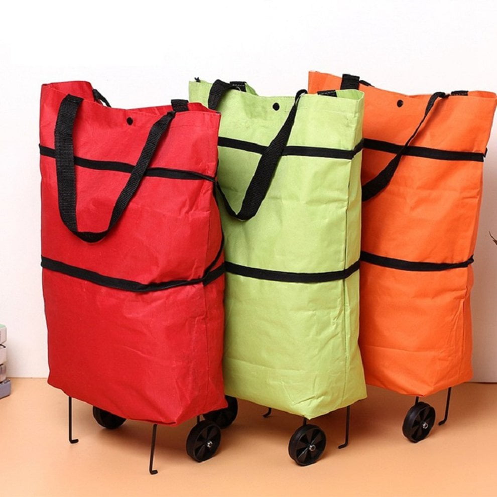30L Tug Bag Shopping Cart Foldable Back Shopping Cart With Multi