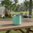 thumbnail image 2 of Ozark Trail 10oz Ceramic Lined Stainless Steel Lowball Tumbler with Magnetic Tritan Transparent Slider Lid, Turquoise, 2 of 7