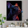 thumbnail image 4 of French Bulldog Neon Pop Art Canvas Print, Trendy Pet Wall Art for Living Room Bedroom Office Cafe Home Decor, 4 of 8
