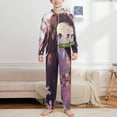thumbnail image 2 of Demon Slayer Nezuko Kids Hooded Jumpsuit Union Suit Onesie One Piece Blanket for Boys Girls, 2 of 7