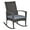 Grey, variant on Outsunny Outdoor PE Rattan Rocking Chair with Cushion Grey
