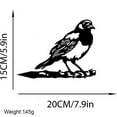 thumbnail image 3 of Stainless Steel Metal Bird On a Branch Tree Art Animals Silhouettes Garden Yard Decoration, 3 of 6