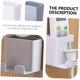 thumbnail image 3 of 2pcs Mobile Phone Charging Stand Towel Hooks Wall Mounted Shelves for Storage Wall Shelf Brackets Hanger Stand Tv Mount Controller Holder Storage Hooks Plug Socket No Punching Abs, 3 of 5