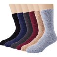 thumbnail image 2 of 6 Pairs Mens Fuzzy Socks Winter Slipper Fleece Socks Men, 2 of 5