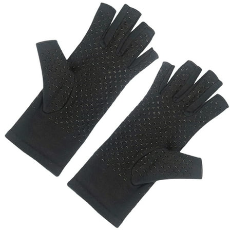 MLINS Thin Gloves Protective Gloves Half Finger Gloves Man Work 19.5x7.5cm Black