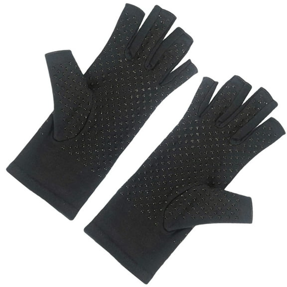 MLINS Thin Gloves Protective Gloves Half Finger Gloves Man Work 19.5x7.5cm Black