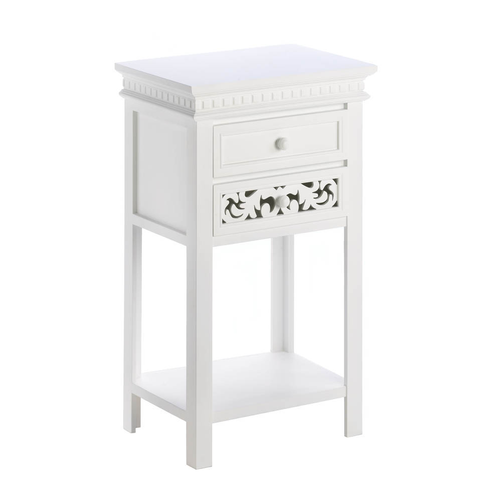Modern White Side Table, Mdf Wood White Side Sofa Tables Living Room