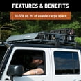 thumbnail image 6 of CURT Roof Rack Cargo Carrier, 16 sq ft Storage, Lightweight, Exterior Automotive Accessories, 6 of 6
