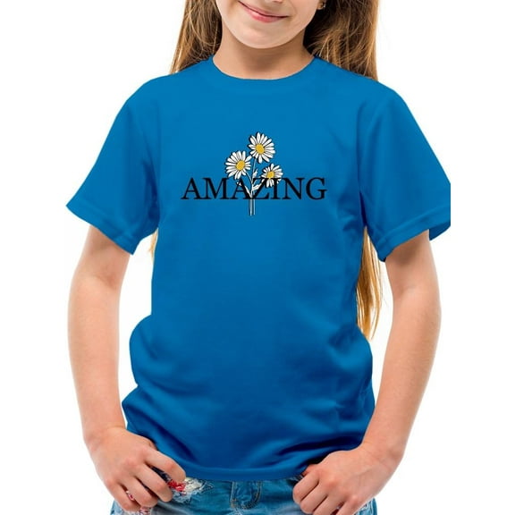 Amazing Daisies Bouquet T-Shirt Juniors -Image by Shutterstock, Medium
