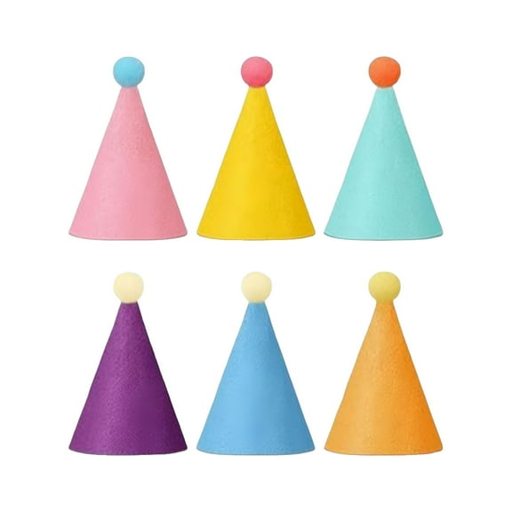 BESTSKY Mini Party Hats for Stuffed Birthday Party Hats Dolls Dog Cat Rabbit Puppies Assorted Birthday Decorations