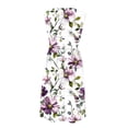 thumbnail image 4 of Vetsdori Womens Midi Dresses with Pockets Floral Print, Sleeveless Summer Sundress, Lightweight Slip Dress for Summer Crew Neck Tank Dress for Women, 4 of 7