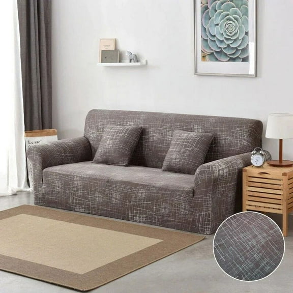 Home Sofa Cover Tight Wrap Stretch Sofa Slipcovers Elastic Sectional Couch Cover Sofa Covers for Living Room Cushion Cover