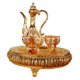 thumbnail image 2 of Juego de cafetera para el hogar con tazas y bandeja, juego de servicio de té para mesa de comedor de vacaciones, dormitorio Dorado Macarena Jarra de bebidas, 2 of 5