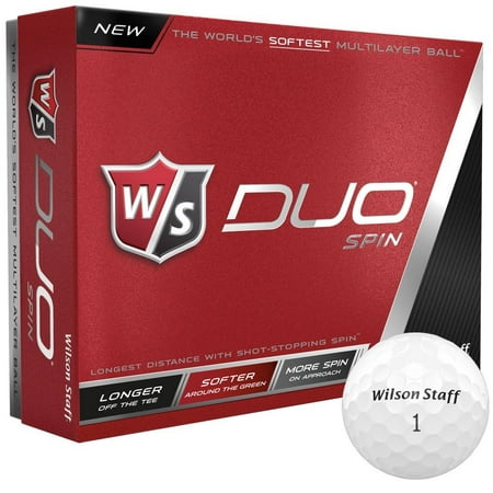 Wilson Staff Duo Spin Golf Balls, 12 Pack