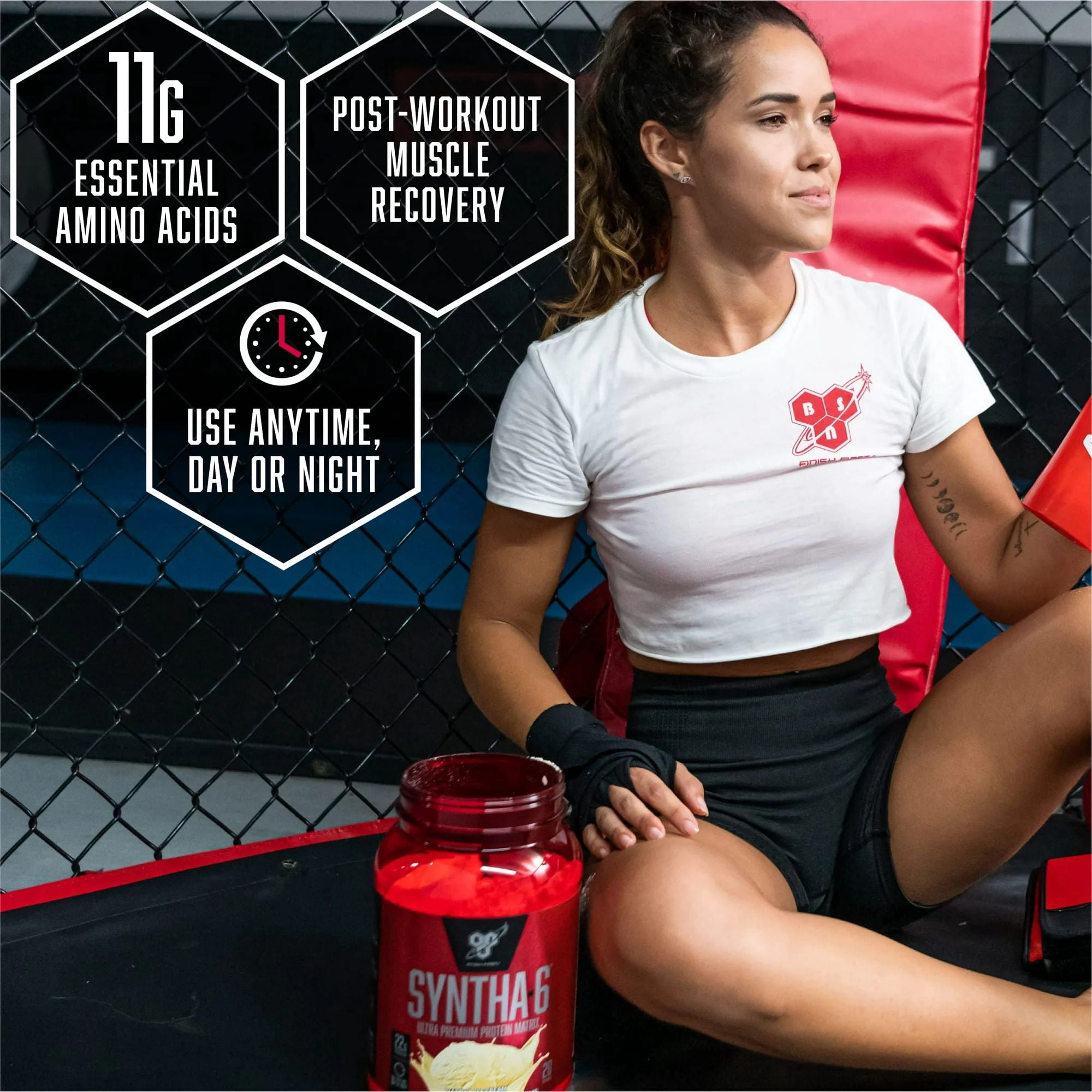 BSN, Syntha-6 Edge, 24g Protein Powder, Strawberry Milkshake, 2.25 lb, 28 Servings