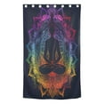 thumbnail image 3 of Blackout Curtains Window Curtain for Bedroom Living Room 1 Panel 82"x52" Buddhism Silhouette, 3 of 8
