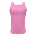 thumbnail image 5 of Domuza Tank Top Undershirt Men Casual Workout Muscle Gym Sleeveless Square Neckline Shirts Summer Trendy Running Training Beach Blouses Pink XL, 5 of 5