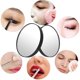 thumbnail image 5 of Espejo de aumento para maquillaje, espejo redondo, 2 ventosas, maquillaje facial, maquillaje esencial para viajes (diámetro 3,46 pulgadas 10X) Namotu XYWJ162, 5 of 7