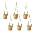thumbnail image 1 of PVCS Hanging Basket Coconuts Fiber Planter Inserts Replacement Liner for Flower 6PS for Home, 1 of 7