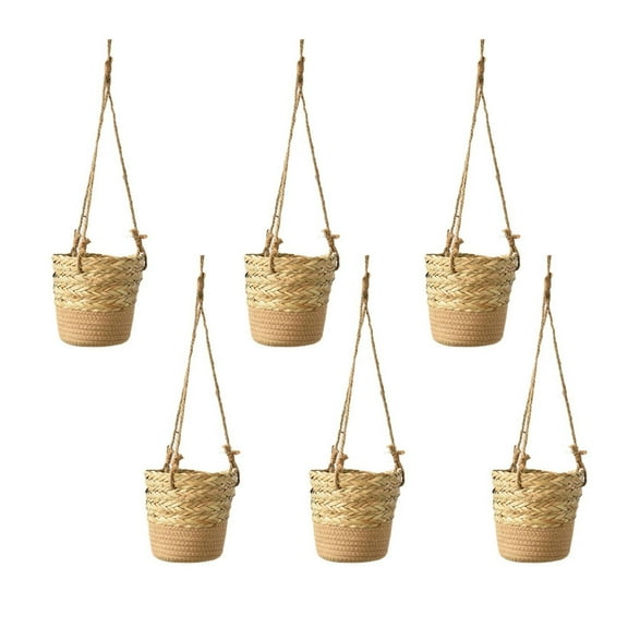 Vikakiooze 2023 Home Storage and Organization Hanging Basket Coconuts Fiber Planter Inserts Replacement Liner For Flower 6PS