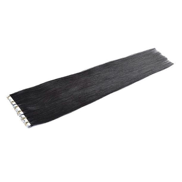 80cm Tape In Virgin Human Hair Extensions Human Hair for Women Beauty (Black Hair)