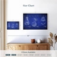 thumbnail image 4 of Elephant Stock Space Capsule Blue Patent Wall Art - Horizontal Canvas Wall Art - Living Room Wall Decor - Patent Canvas - Blue And White Decor - 12" x 8", 4 of 8