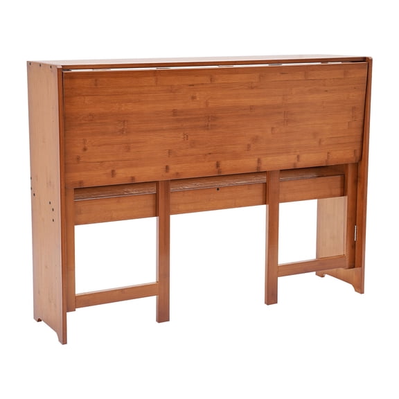 Folding Desk, Computer Desk with Bookshelf, Writing Desk for Student Office in Bedrooms, Living Rooms, Children's Rooms, Dormitories, and More