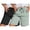 Brown, variant on Bermuda Shorts for Women Cotton Linen Gauze Drawstring Elastic Waist Loose Knee Length Comfy Travel Beach Daily Shorts with Pockets Green L