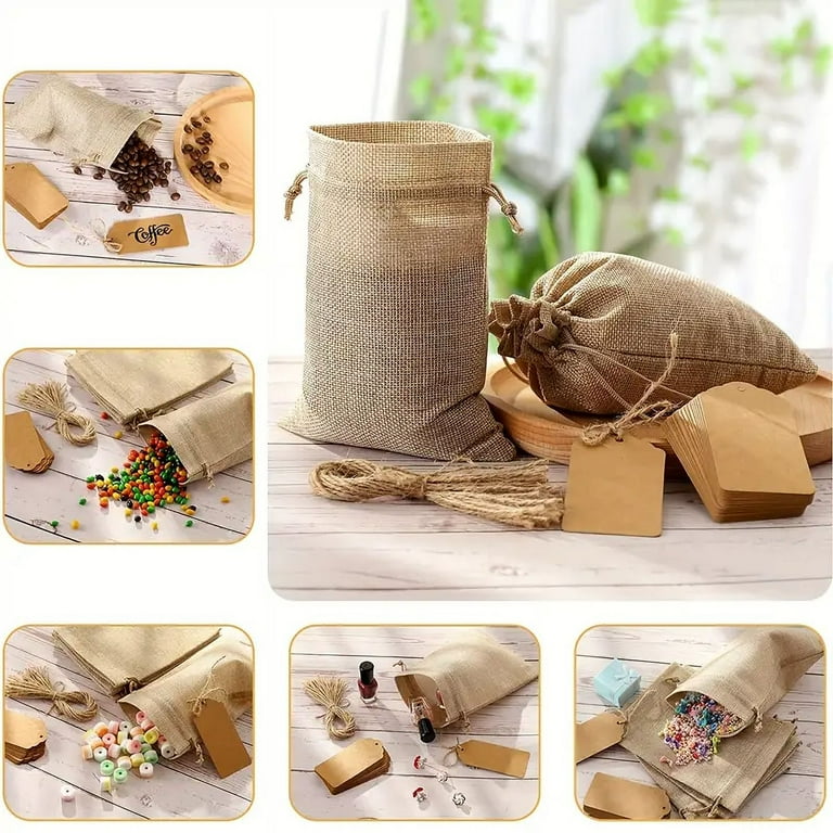 Burlap jewelry bags hotsell
