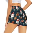 thumbnail image 4 of Picia Cute Santa Claus Gift Pattern Women's 2 in 1 Athletic Running Shorts High Waisted Workout Casual Gym Sweat Shorts with Comfy Liner Zipper Pockets-XX-Large, 4 of 9