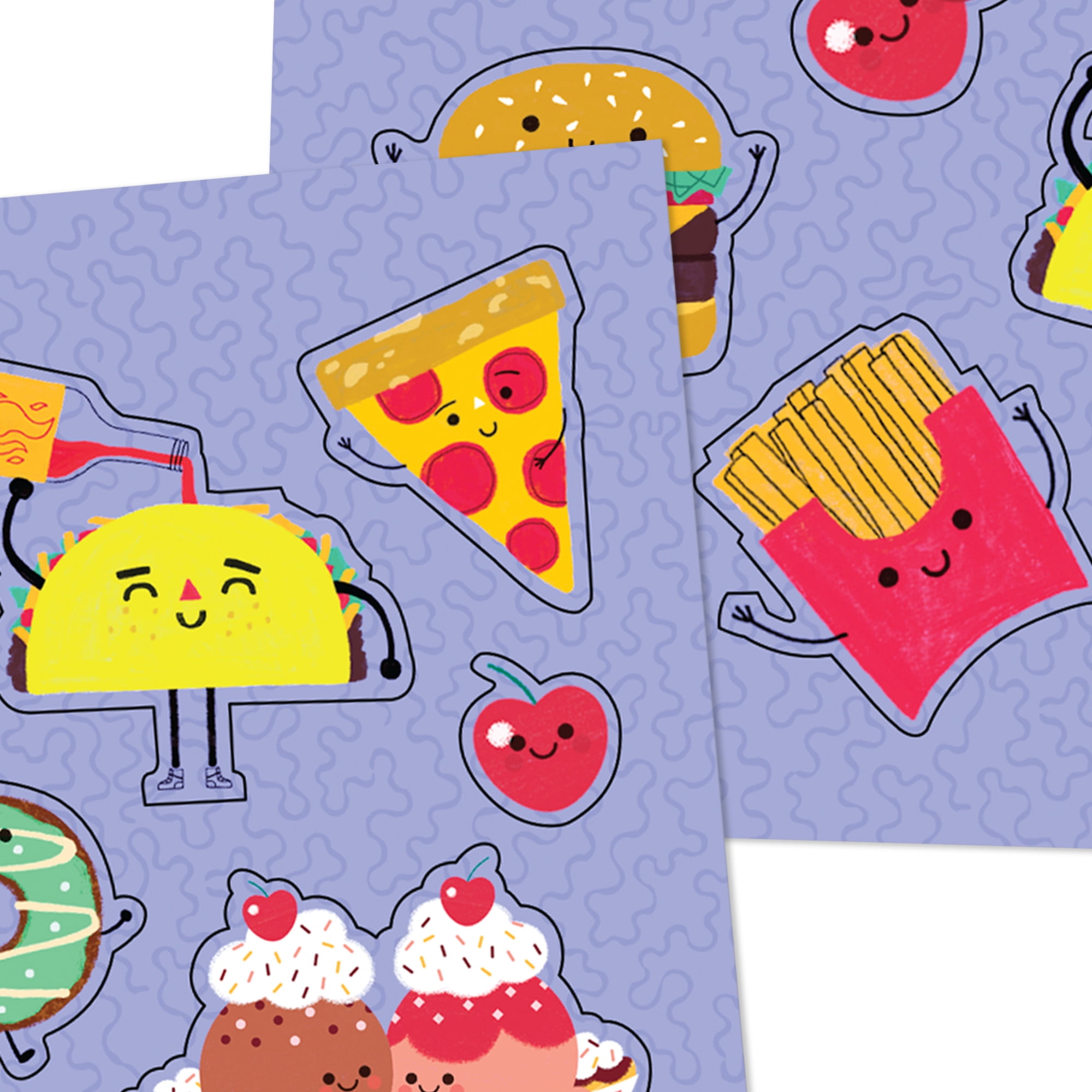 Hallmark Stickers (Fun Foods), 4 Sheets