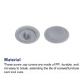 thumbnail image 4 of Screw Cap Covers, 80 Pack 11.8x3.3mm Plastic Screw Decoration Cover, Dark Gray, 4 of 5